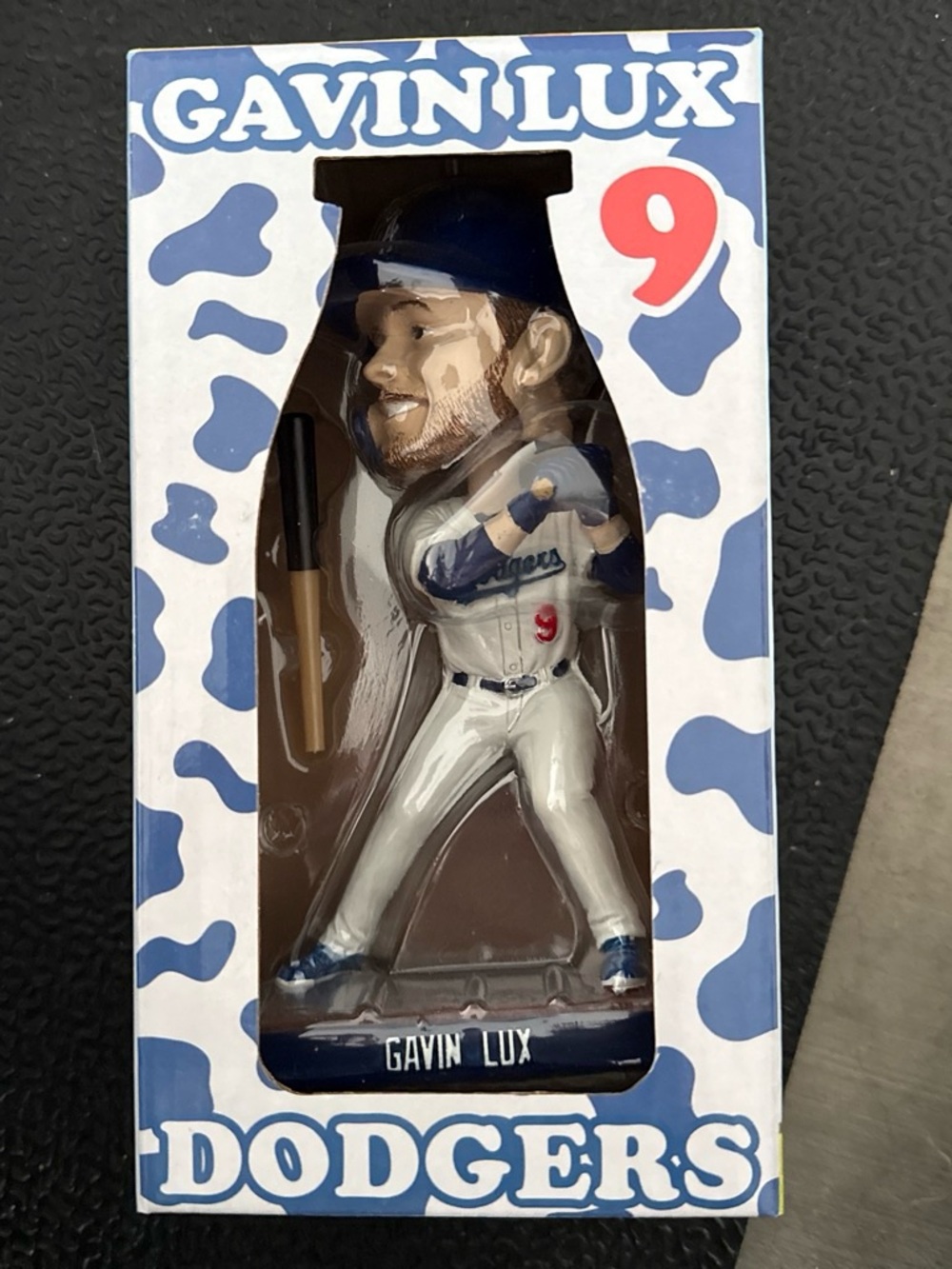 Gavin Lux Dodgers #9 Blue and White Bobblehead